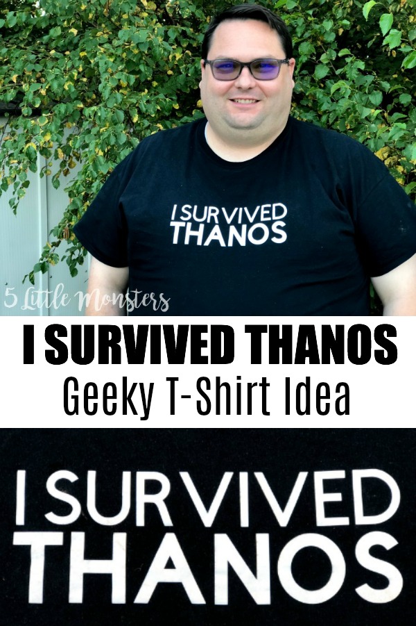 I survived thanos best sale shirt